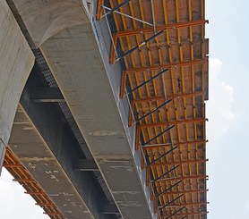Console HC ideal para betonar as abas de pontes com núcleo metálico ou pré-fabricado