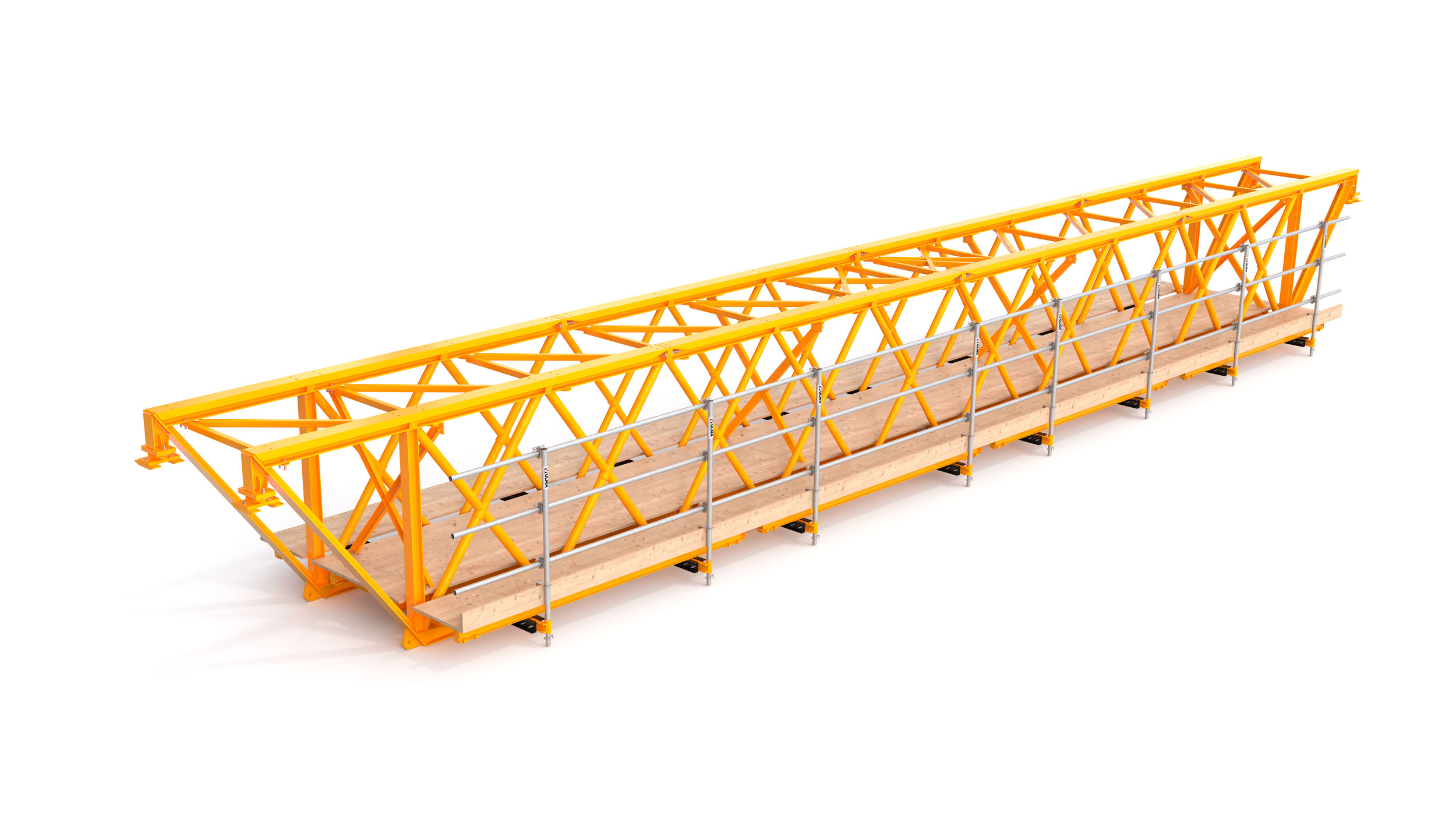 Sistema de treliças modulares para construções de betão com grandes vãos entre apoios. Se destaca por necessitar de um número mínimo de apoios no solo, facilidade de montagem e movimentação. 
Desenvolvida principalmente para obras de infraestrutura.