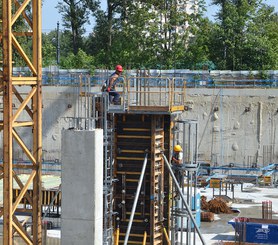 Segurança garantida na betonagem de pilares