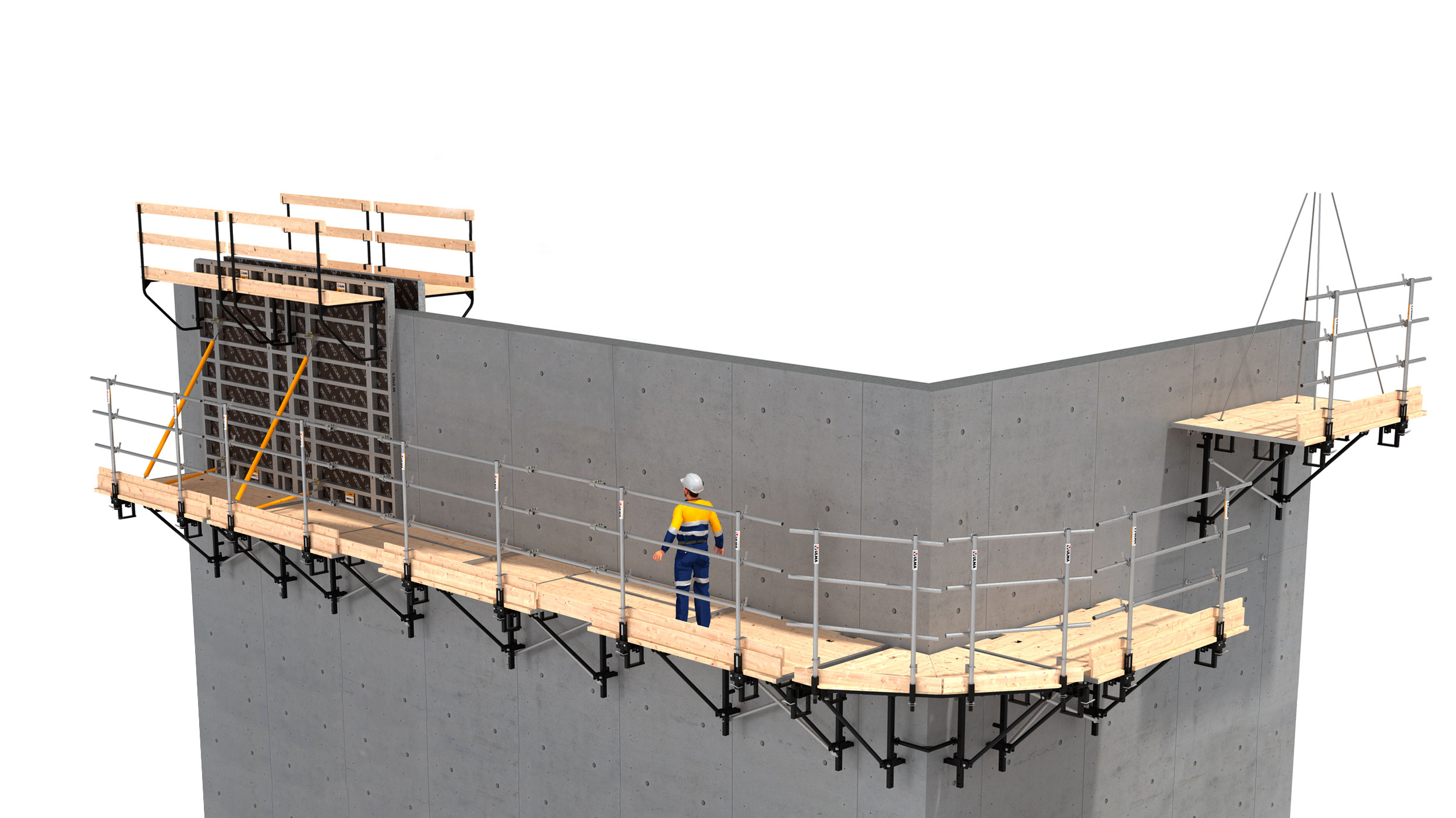 Indicada para a construção de muros altos. Fácil de transportar e manusear.