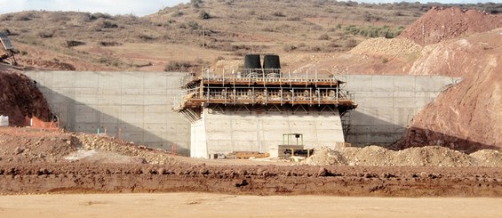 Barragem Mularroya, La Almunia de Doña Godina, Zaragoza, Espanha