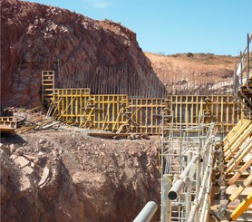 Barragem Mularroya, La Almunia de Doña Godina, Zaragoza, Espanha