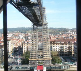 Reforma da Ponte Sustensa de Bizkaia, Bilbao, Espanha