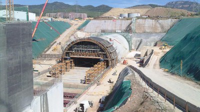 Ampliação do falso túnel de ferrovias, Terrassa, Espanha