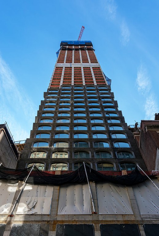 A construção da torre 130 William redefinirá a paisagem urbana de Manhattan