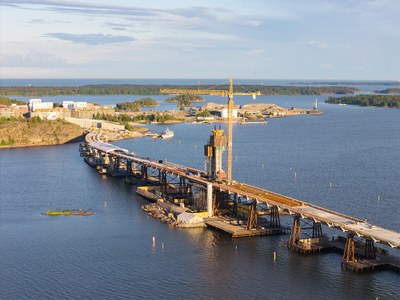 A ponte mais alta e longa da Finlândia