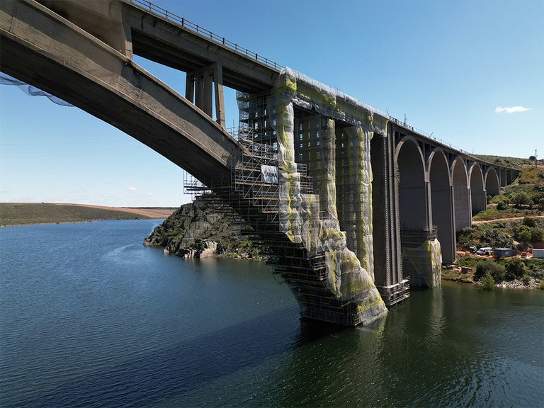 Reabilitação do viaduto ferroviário Martín Gil, Zamora, Espanha