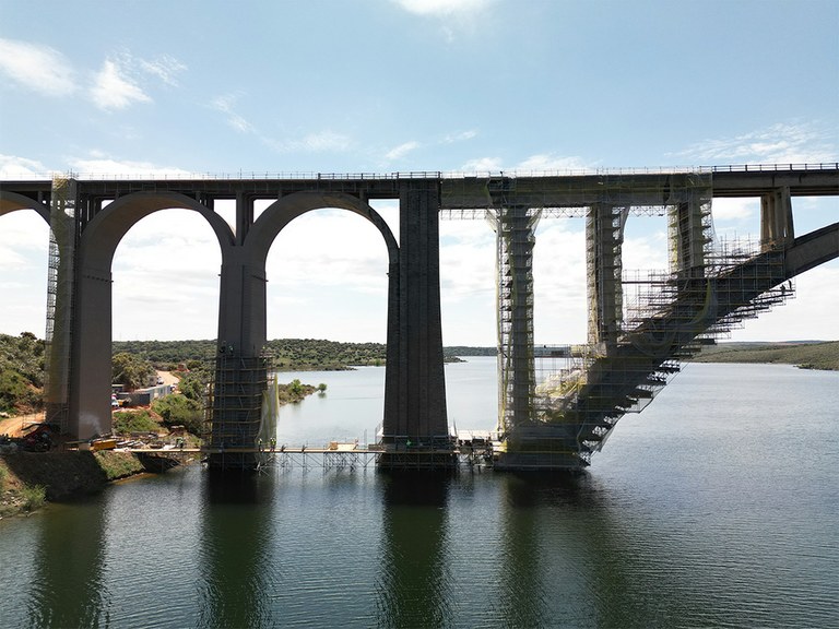 Reabilitação do viaduto ferroviário Martín Gil, Zamora, Espanha