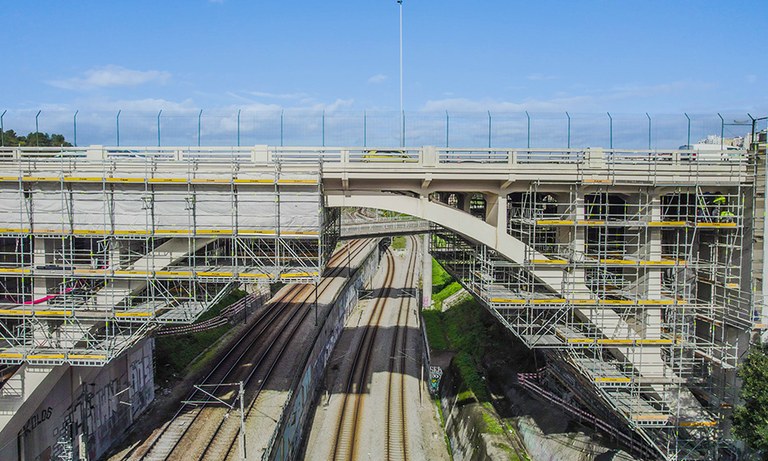 Reparação do viaduto mais longo de Lisboa
