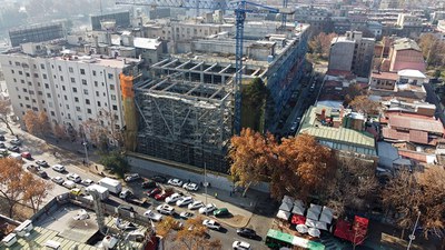Soluções de cofragem, escoramento e andaimes ULMA para a construção do edifício Vicuña Mackenna 20 no Chile