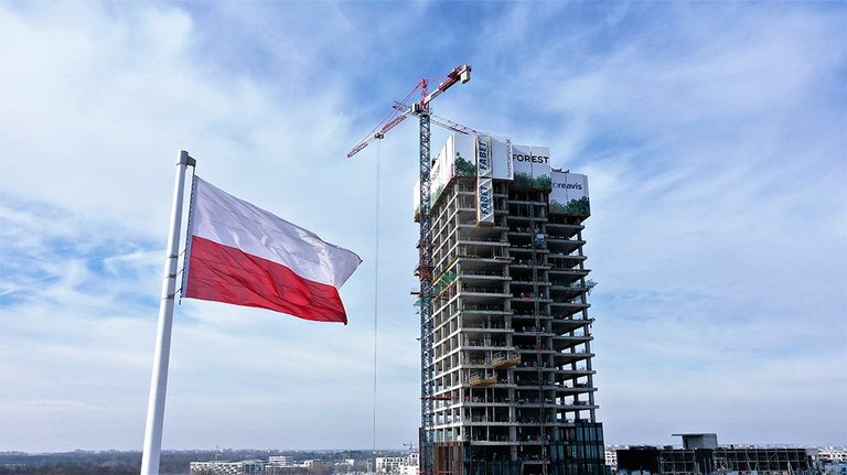 Soluções especiais para um complexo comercial em Varsóvia, Polônia