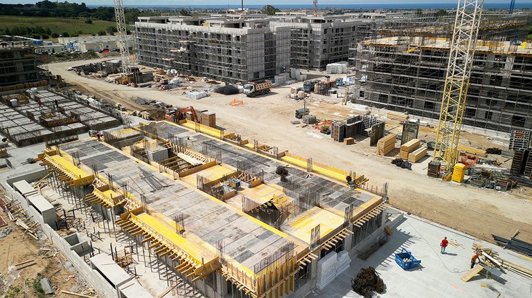 Tecnologia de construção aplicada a grandes empreendimentos residenciais