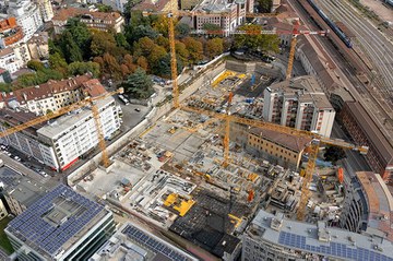 WaltherPark, construção de um edifício multi funcional no coração histórico de Bolzano