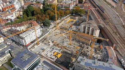 WaltherPark, construção de um edifício multi funcional no coração histórico de Bolzano